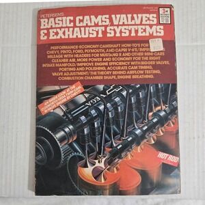 Petersen Basic Cams Valves Exhaust Systems Book 1974 Vintage Hot Rod Manual